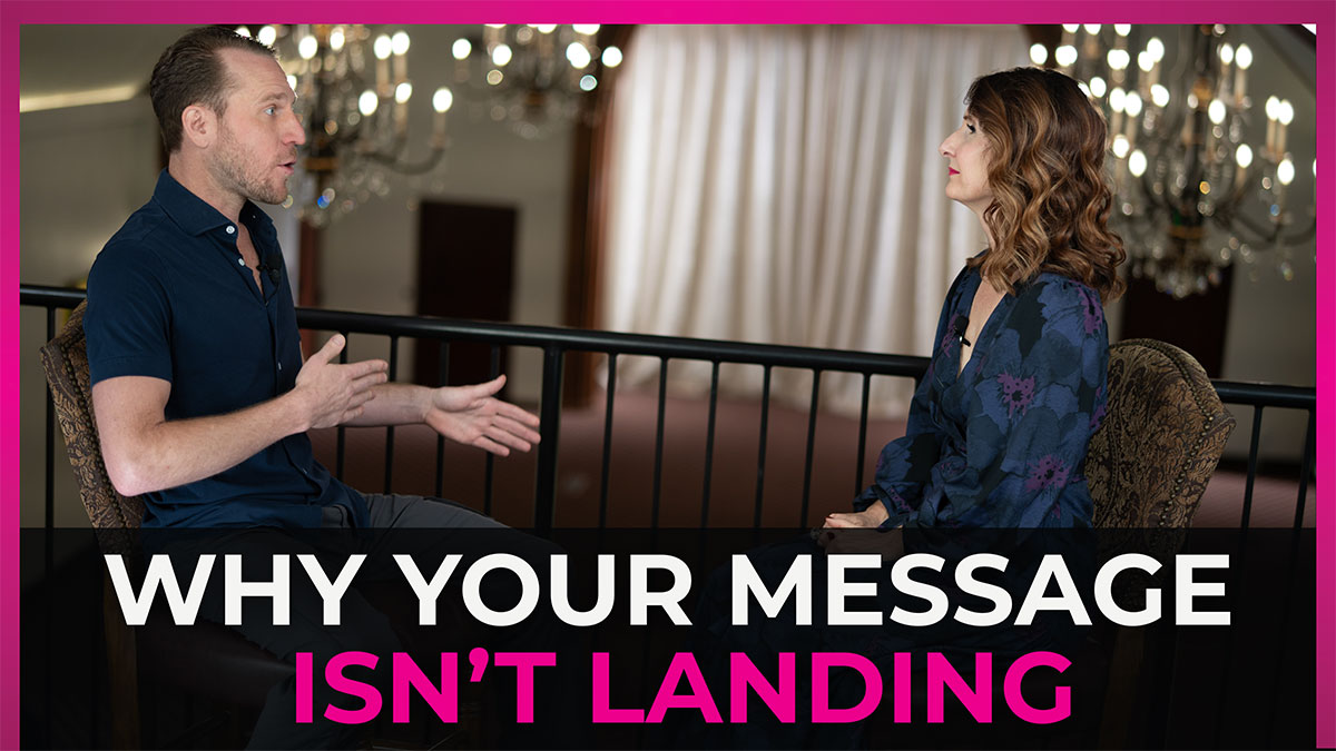 Podcast video screenshot of Rachael-Jayne and Lance Debrew